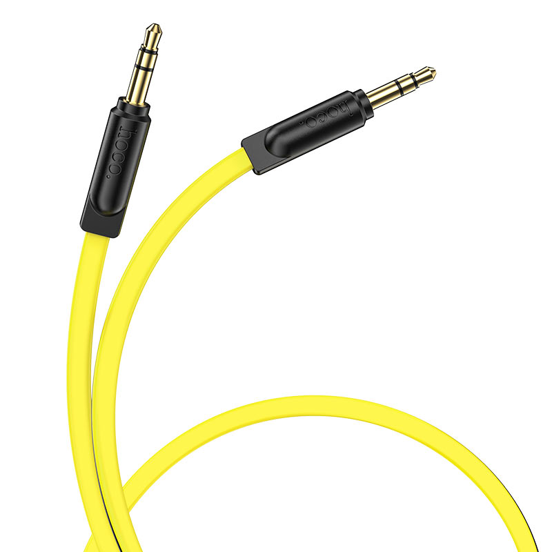 Аудио-кабель HOCO UPA16 Jack3.5 (M) - Jack3.5 (M)  1 метр, ТПЭ, желтый (31/310)