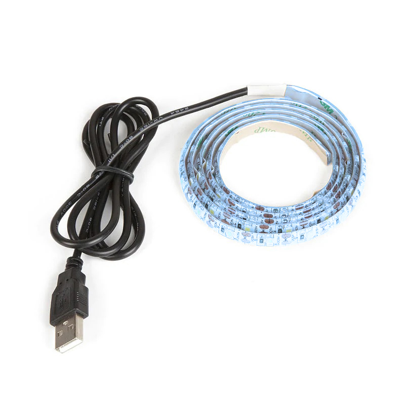 Светодиодная лента Огонек OG-LDL09 Белая, 1м ( SMD5050 30шт, питание от USB, 4.5W, IP65, ду)