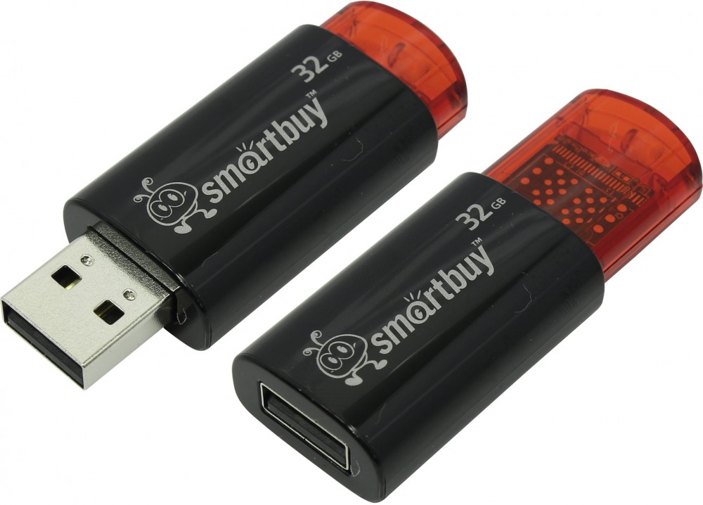 USB2.0 FlashDrives32 Gb Smart Buy  Click Black (SB32GBCl-K)