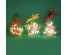 Гирлянда эл. нитка росы "Новогодняя игрушка", 1,5м, 15LED*шампань, пост. свечение, 2xCR2032