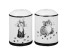 Озорные коты Набор для соли и перца, 4,5х6,5см, керамика