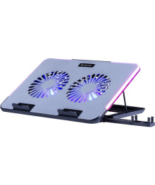 Подставка для ноутбука NS-519 15,6" 2 вентилятора, RGB, металл Defender