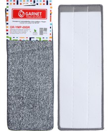 Насадка для швабры из микрофибры, 12*32см, GARNET GR-YMP-09SR (100/1)Востоку. Тряпка для пола оптом по низкой цене. Рыжий кот для уборки оптом со склада в Новосибриске.