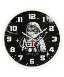 Часы настенные СН 3027 - 044 круг d=30см, корпус белый "Космонавт" (10)астенные часы оптом с доставкой по Дальнему Востоку. Настенные часы оптом со склада в Новосибирске.