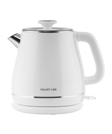 Чайник Galaxy LINE GL 0331 белый, 1,8л, 2,2 кВт, двойн стенка из нерж стали AISI 304 и пластикаибирске. Чайник двухслойный оптом - Василиса, Delta, Казбек, Galaxy, Supra, Irit, Магнит. Доставка