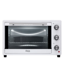 Духовка электрическая Oasis M-60CW2 белая (60л, 2кВт, конвекция, 2 стекла, реш, 2 противн, Турция)плитки оптом с доставкой в Новосибирске. Большой каталог лектропечек, духовок оптом по низкой цене.