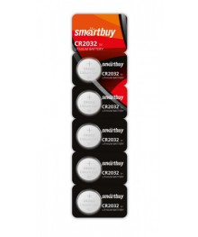 Бат CR-2032 SmartBuy BP-5 (уп.100шт.)Батарейки оптом