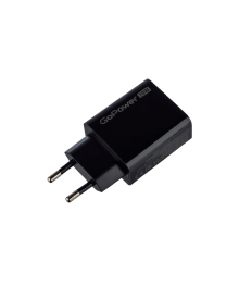 Блок пит USB сетевой GoPower GPQC08 1USB+1Type-C 20W QC3.0 черный