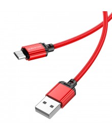 Кабель USB - micro USB BOROFONE BX87 Красный 2.4A, нейлон, 1мВостоку. Адаптер Rolsen оптом по низкой цене. Качественные адаптеры оптом со склада в Новосибирске.