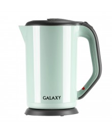 Чайник Galaxy GL 0330 салатовый (2 кВт, 1,7л, двойная стенка нерж и пластик) 6/упибирске. Чайник двухслойный оптом - Василиса, Delta, Казбек, Galaxy, Supra, Irit, Магнит. Доставка