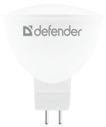 Эл. лампа светодиодная Defender LED-MR16 -10W/830/GU5.3 софит, теплый белый)уп.1шт