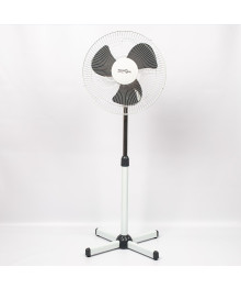 Вентилятор Maxtronic MAX-1615-4 (4) Бело-серый (напольный, упр на моторе, 38Вт, 16", 3ск, 4шт/кор)ой в регионы . Напольные и настольные вентиляторы Delta, Lira, Energy, Oasiis оптом по низкой цене.