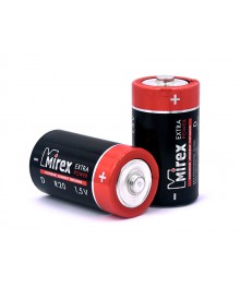 Бат R20             Mirex 1,5V  2 шт (12/96), shrinkБатарейки оптом
