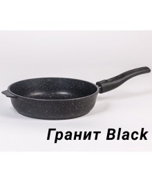 Мечта Сковорода литая  24см АП Гранит Black со съемной ручкой арт 024802 (10)Соковородки  Мечта оптом, казаны