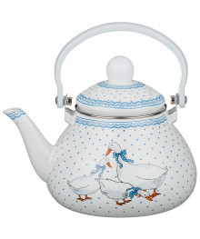 Чайник AGNESS эмалированный СО СЪЕМНЫМ ФИЛЬТРОМ ИЗ НЖС 1,3 ЛКОР 934-346 (8/1)