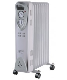 маслянный радиатор Oasis US-15 (1,5 кВт, 7секц)лянные обогреватели, тепловентиляторы оптом в Новосибирске, доставка в регионы. Сушилки для обуви.