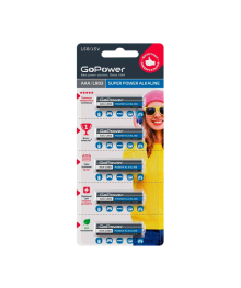 Бат LR3 GoPower BL5 Alkaline 1.5V (5/50/600)Батарейки оптом