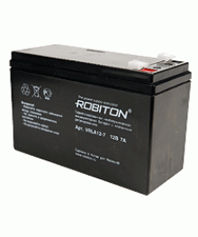 акк Robiton VRLA12-7 (аккум-р,12В 7Ah) кислотный, р-р:150х64х93ммой цене со склада в Новосибриске, доставка по гг. Барнаул, Горно-Алтайск, Бийск, Томск, Кемерово, Н