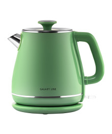 Чайник Galaxy LINE GL 0331 зеленый, 1,8л, 2,2 кВт, двойн стенка из нерж стали AISI 304 и пластикаибирске. Чайник двухслойный оптом - Василиса, Delta, Казбек, Galaxy, Supra, Irit, Магнит. Доставка