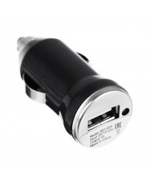 Зарядное устройство USB для прикуривателя, 5V-1A, 12-24v, пластик, металл с доставкой по Дальнему Востоку. Большой каталог авторазветвителей оптом со склада в Новосибирске.