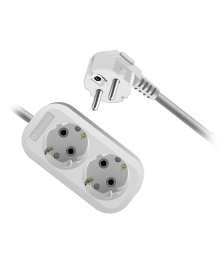Удлинитель сетевой Defender R320 (2 гнезда, 2 м, 16 А) с заземлением