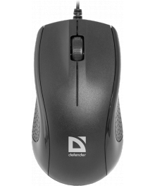 Мышь Defender провод Optimum MB-160 черный 3кн,1000dpiм с доставкой по гг Новосибирск, Кемерово, Новокузнецк, Ленинск-Кузнецк, Барнаул, Горно-Алтайск, Би