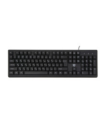 Клавиатура BY проводная PROMO, мембранная, 104кл., белая кириллица, USB, каб. 135см, черныйом с доставкой по Дальнему Востоку. Качетсвенные клавиатуры оптом - большой каталог, выгодная цена.