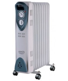 маслянный радиатор Oasis UT-20 (2 кВт, 9секц)лянные обогреватели, тепловентиляторы оптом в Новосибирске, доставка в регионы. Сушилки для обуви.