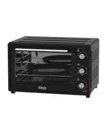 Духовка электрическая Oasis M-60CB2 чёр (60л, 2кВт, конвекция, 2 стекла, реш, 2 противн, Турция)плитки оптом с доставкой в Новосибирске. Большой каталог лектропечек, духовок оптом по низкой цене.