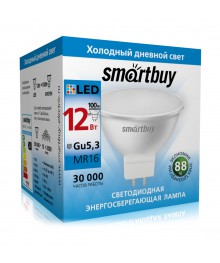 Эл. лампа светодиодная  Smartbuy Gu5,3-12W/6000 (SBL-GU5_3-12-60K)