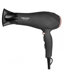 Фен DELTA LUX DL-0941 : ТУРМАЛИНОВАЯ ИОНИЗАЦИЯ, 2400Вт, черный с розовым (Россия)(12)Фены оптом Новосибирск
