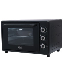 Духовка электрическая Oasis M-40B1 чёрн (40л, 1500Вт, решётка, кругл и прям противни, Турция)