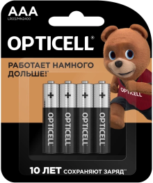 Бат LR3 Opticell BP-4 ( 48шт)Батарейки оптом