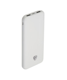Внешний аккумулятор BY 10000мАч, 2xUSB-A, 1xUSB-C, 1xMicro-USB, ребристый, 10W белыйда в Новосибирске, доставка по гг. Барнаул, Горно-Алтайск, Бийск, Томск, Кемерово, Новокузнецк, Лен
