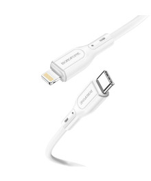 Кабель Type-С - 8pin (iOS Lighting) Borofone BX66 Wide way 1 метр, 20W, 3A, силикон, белый (360)Востоку. Адаптер Rolsen оптом по низкой цене. Качественные адаптеры оптом со склада в Новосибирске.