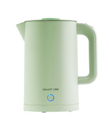 Чайник Galaxy LINE GL 0362, фисташк, 1,7л, 2,2 кВт, дв стенка из нерж стали AISI 304 и пищ.пластибирске. Чайник двухслойный оптом - Василиса, Delta, Казбек, Galaxy, Supra, Irit, Магнит. Доставка