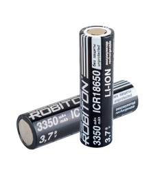 Акк  литиевый ROBITON LI186NP3350FPK без защиты 3350mAh, 3.7V PK1 с плоским контактом