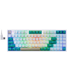 Клавиатура беспр.DEFENDER Veigar RU,RGB,BT+2.4G,бело-голубой Redragonом с доставкой по Дальнему Востоку. Качетсвенные клавиатуры оптом - большой каталог, выгодная цена.