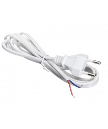 сет/шнур сетевой с вилкой 1,8м белый (без разъема) Netko, 2*0,5мм2, 220V/2,5Aки оптом с доставкой по Дальнему Востоку. Удлинители оптом по низкой цене со склада в Новосибриске.