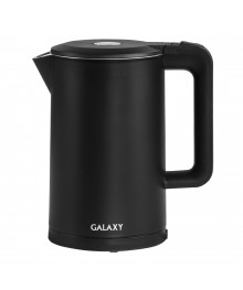 Чайник Galaxy GL 0323 черный (2 кВт, 1,7л, двойн стенка, скр нагр элемент (8/уп)ибирске. Чайник двухслойный оптом - Василиса, Delta, Казбек, Galaxy, Supra, Irit, Магнит. Доставка