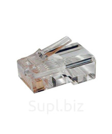 штекер RJ45-8P8C (OT-PCC11) (для компьютерн.сети, кат 5E, цена за 100шт)с доставкой по Дальнему Востоку. Телефонные аксессуары оптом. ТЛФ оптом, большой каталог, доставка.