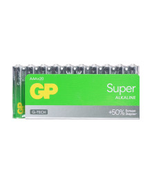 Бат LR3            GP Super G-Tech 20 шт в пленке  (GP 24AA21-2CRSWC20 320/960)Батарейки оптом