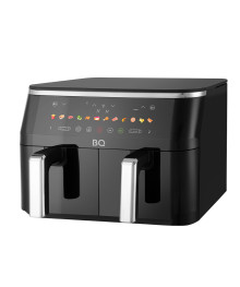 Аэрогриль BQ AF9012S Чёрный (9=4,5+4,5л, 2чаши, гриль, жарк, вып, запк, сухофрукты, 60-200C, до 9ч)
