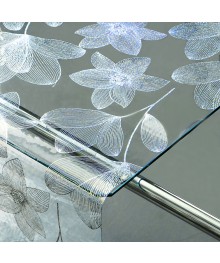 Клеенка GRACE силикон-прозрачная 1х20 м 0,65 мм Laser LS-5707B-1Клеёнка оптом