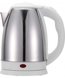 Чайник MAXTRONIC MAX-310 нерж + белый (1,8кВт, 1,8л, мет корпус, скрытый нагр элемент) 16/упсомольск-на-Амуре. Большой каталог металлических чайников Казбек, Василиса, Delta, Galaxy, Irit, М