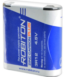Бат 3R12 ROBITON PLUS Zinc Carbon 3R12 SR1 (уп.12шт/480)Батарейки оптом