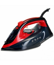 Утюг DELTA LUX DE-3000 черный с красным: 2000 Вт,КЕРАМИКА, САМООЧИСТКА,ПАРОВОЙ УДАР, 320мл (10)гов оптом с доставкой по Дальнему Востоку. Продажа гладильных досок оптом со склада в Новосибирске.