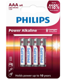 Бат LR3            Philips  Alkaline BL-4 (4/48шт/144)Батарейки оптом