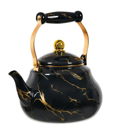 Чайник ZEIDAN эмалированный 2,4 л Z-4538 Black marble, подходит для индукц (Турция)