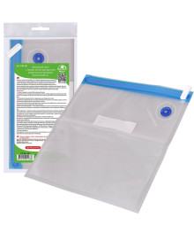 Пакет вакуумный для продуктов многоразовый с замком zip-lock, р.26*28см,  VL80-481
